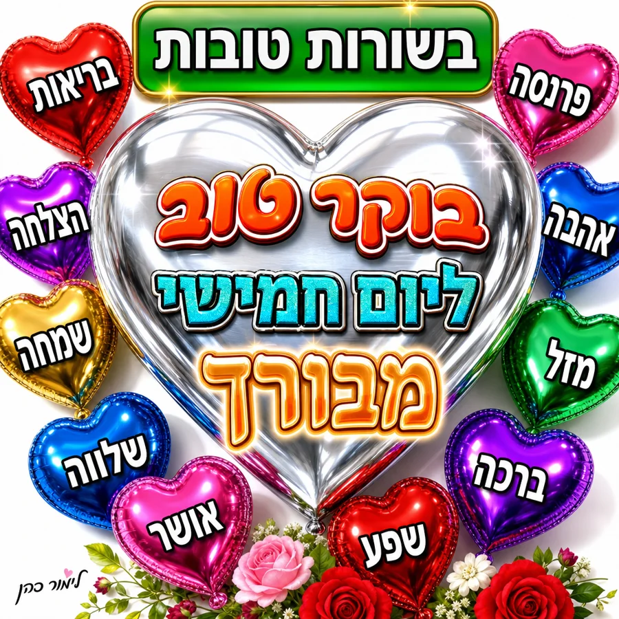 בוקר טוב ליום חמישי מבורך
