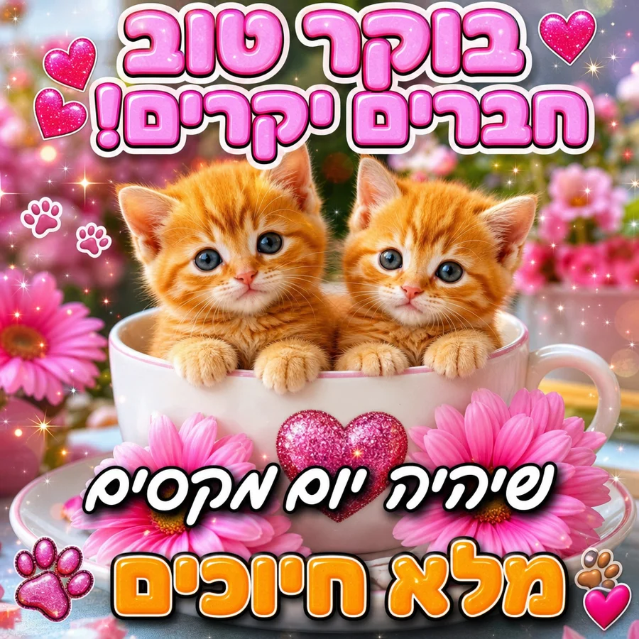 בוקר טוב חברים יקרים